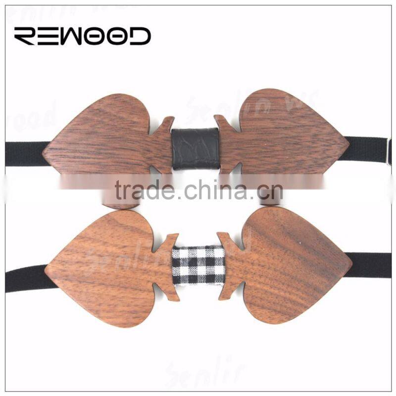 most popular customized wooden bow tie made in china