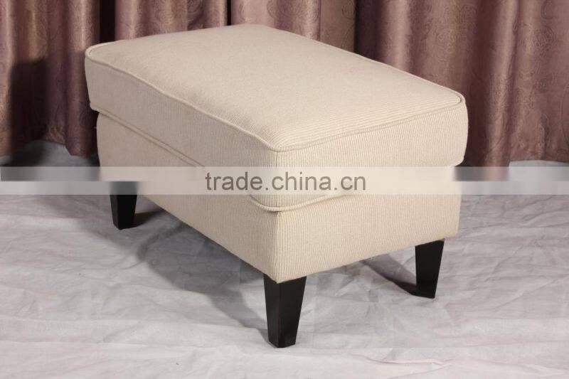 Cube fabric ottoman stool