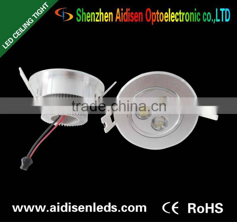 epistar round 3w led downlight cob