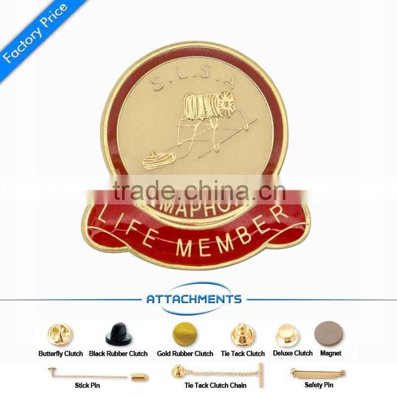 Custom made soft enamel pin, lapel pin