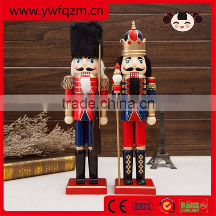 Handsome nutcracker soldier, christmas decorating wooden nutcracker