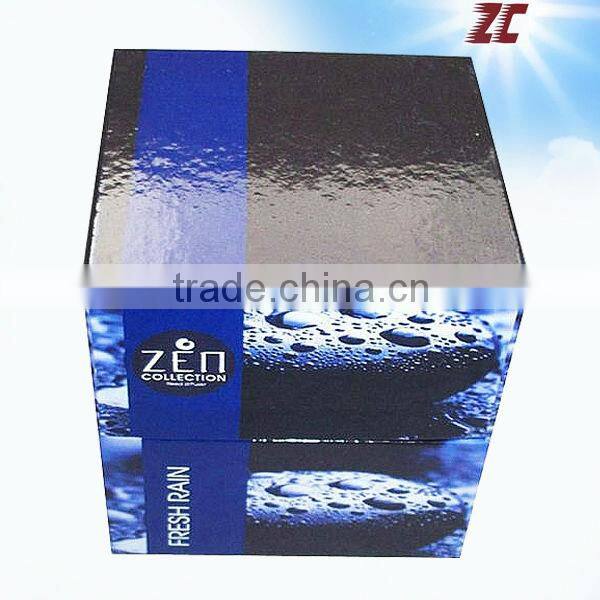 One Piece Foldable Cardboard Paper Box with PVC Window
