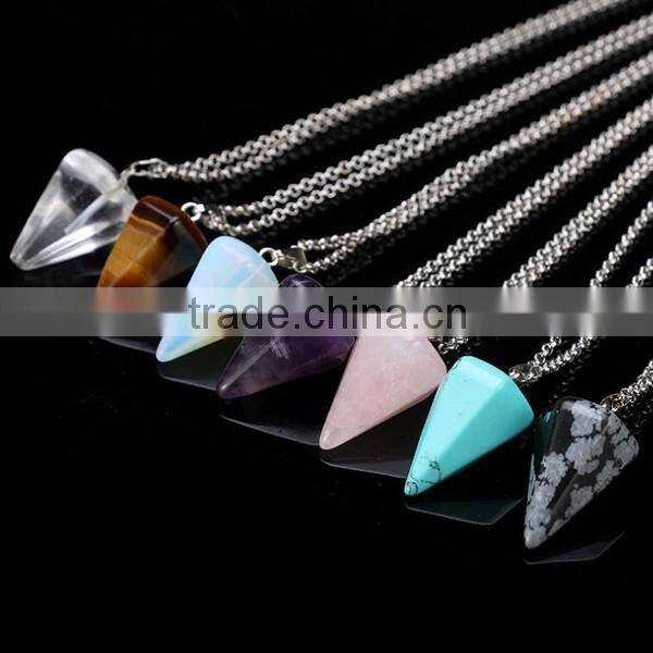 snowflake jasper pendulum pendant