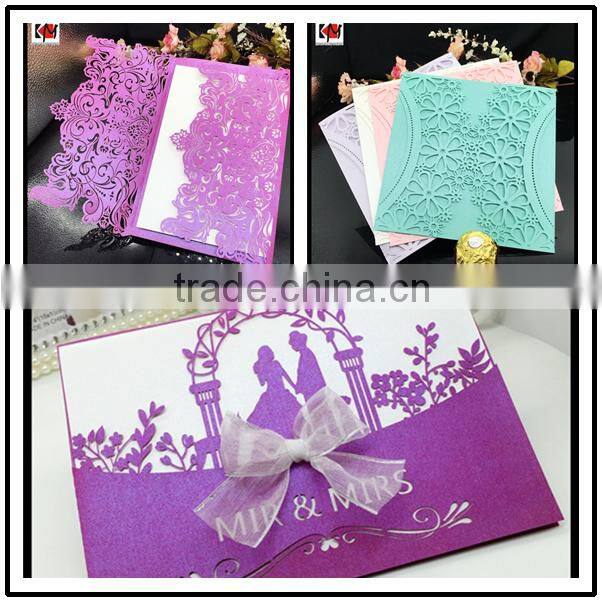 Wholesale luxury handmade wedding banquet invitation card