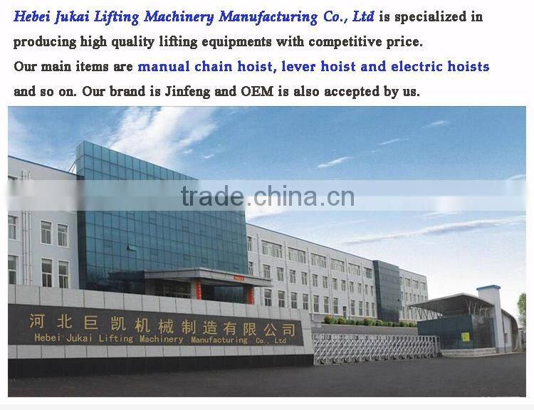 orange colour ball bearing chain block 3m chain block 6ton chain block