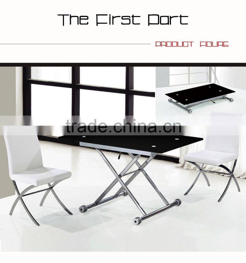 Folding Glass Dining Table General Used Dining Room Furniture