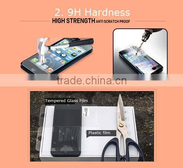 Hot New Products For 2015 Universal 9h 2.5d Tempered Glass Screen Protector For smart phone