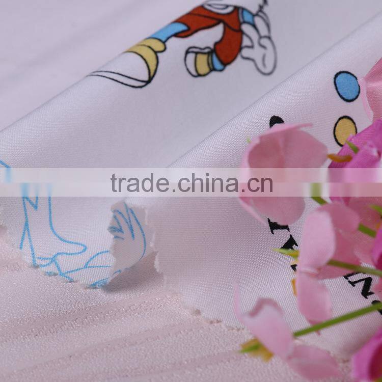 2015 High quality custom printed sweat knit fabric 80 cotton 20 polyester fabric for Bed Sheet