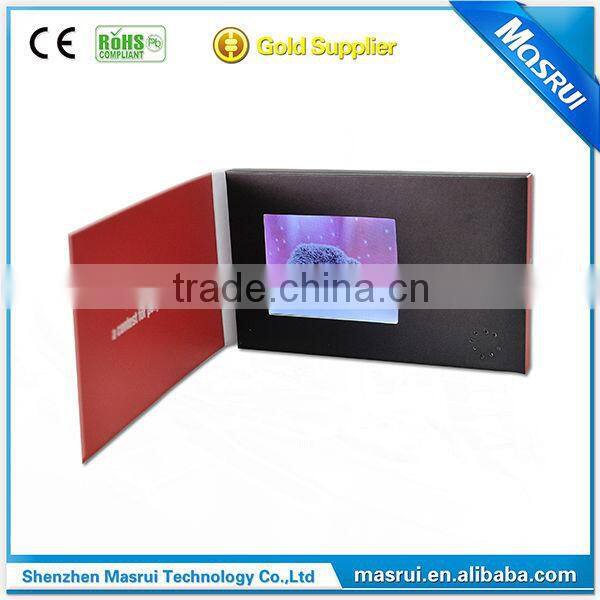 High Quality Printable 5.0 " Video Business Card video mailer Video Brochure card for advertising