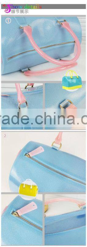 New Arrival Fasion Design Woman Silicone purse hand beach bag