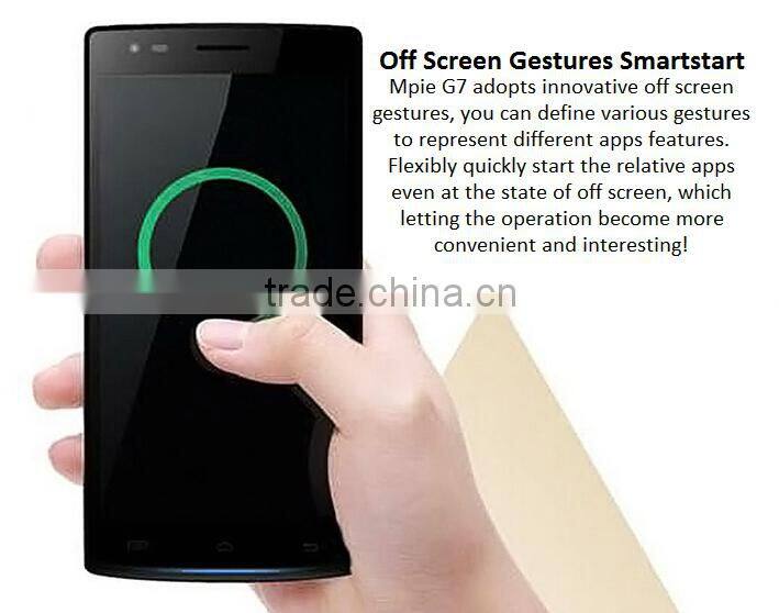 Mpai G7 MTK6582 Quad Core 1.3GHz Android 4.4 Smartphone 1GB Ram 8GB Rom 5.0 Inch QHD IPS Screen Fingerprint Identification 4G