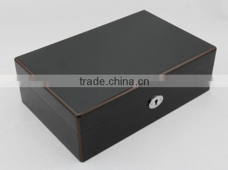Hot sale black wooden box for jewels