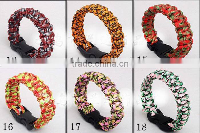 U umbrella rope bracelet outdoor survival bracelet Quick release seven core umbrella rope survival bracelet Emergency escape rop