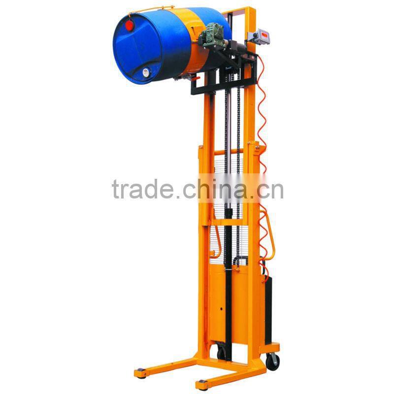 Drum Dispenser - Power Lifing and Tilting Drum Stacker (Two-Stage)