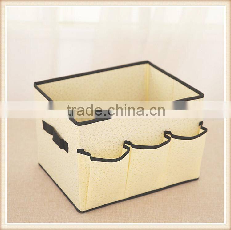 New material sundries organizer non woven cosmetic storage box