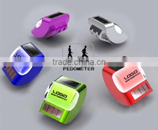 Solar powered multifunction precise pedometer