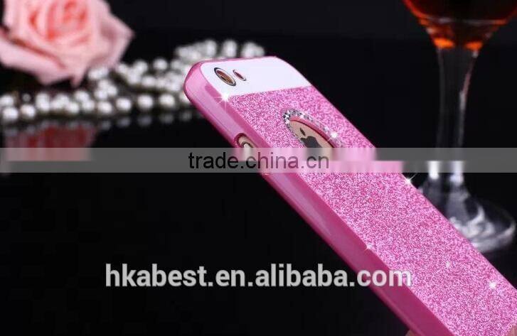 Hot Rhinestone Phone Case,Bling Logo Window Luxury Cover for iPhone 6 / 6S 4.7", for iphone6 Shinning back cover Sparkling case