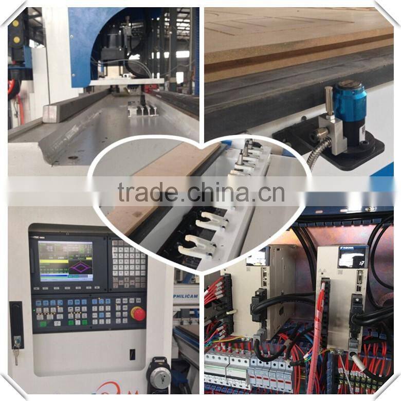 Philicam cnc router furniture cutting machine price for wood doors kitchen cabinet