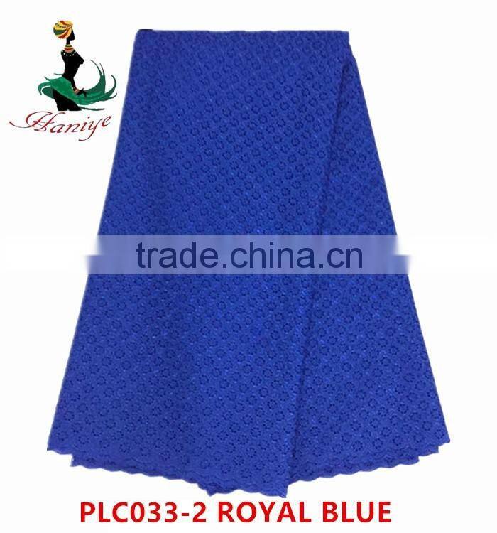 Haniye 2016/PLC033 top qualitycotton polish lace hot selling cheap price for man dress swiss voile lace polish cotton lace