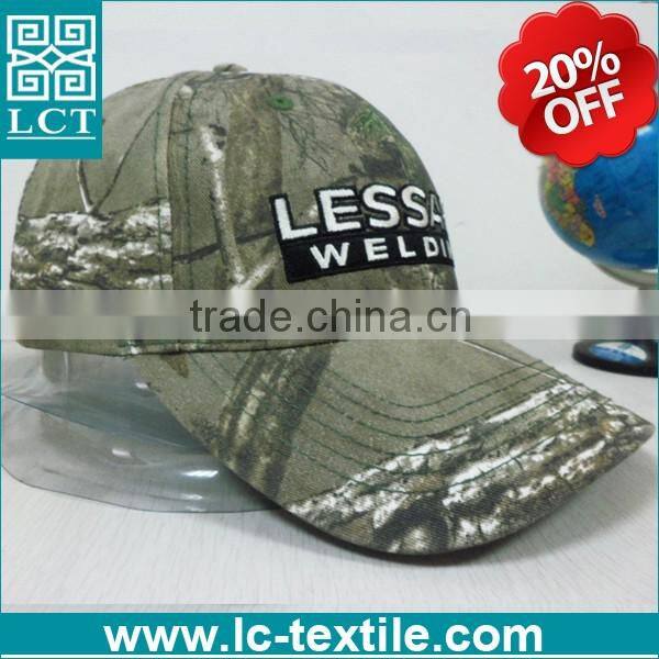 LCTN1850 Alibaba best sell camoufalge patterns custom embroidery camp cap