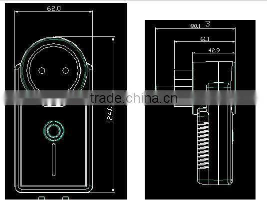 EU / US / UK / AU / CH / FR type plug 16A smart phone APP remote control wifi socket