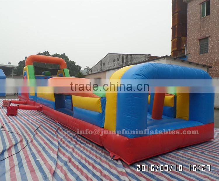 24m Large Obstacle Course adults outdoor challenge sports Boot Camp Inflatable Course for sale