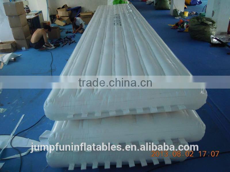 inflatable water mattress with double drawstring technology, top quality 2 lane inflatable mat