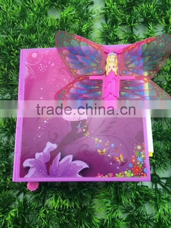 2015 Surprise Butterfly Diary flying Toys, Pull string flying toy.