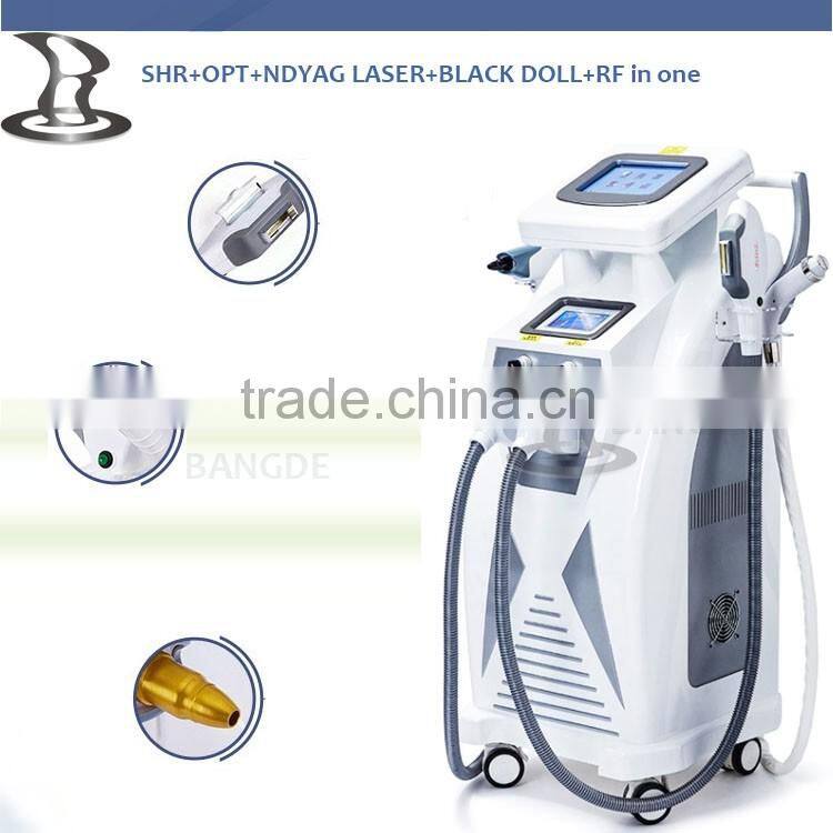 2016 NEW BD-OPT SHR fast hair removal / Nd yag laser tattoo removal machine for skin tightening