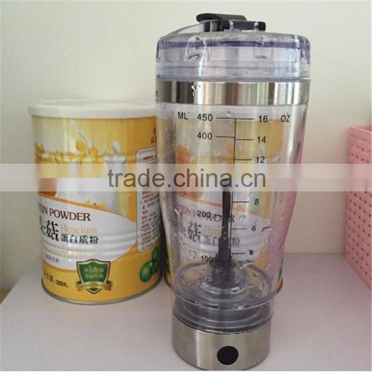 18oz/20oz leakproof Protein powder shake bottle with cap Electric Portable Mixer Bottle