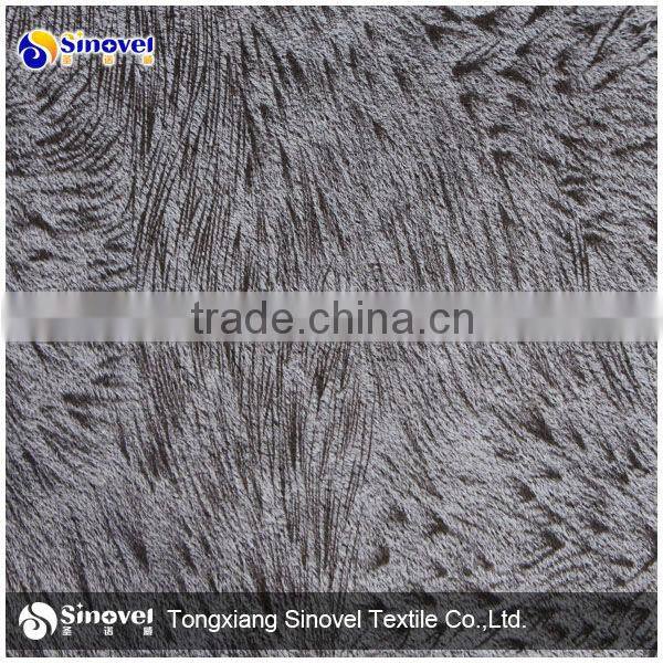 Bronzed Suede with Fur , garment fabric