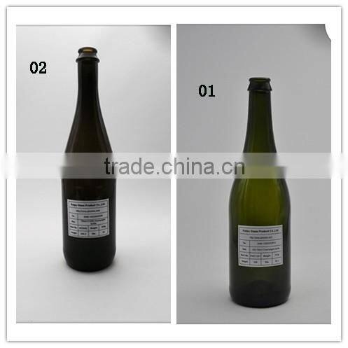 Champagne glass bottle for wholesale