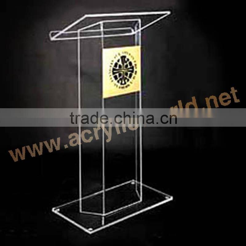 Acrylic podium stand factory/lectern display stand
