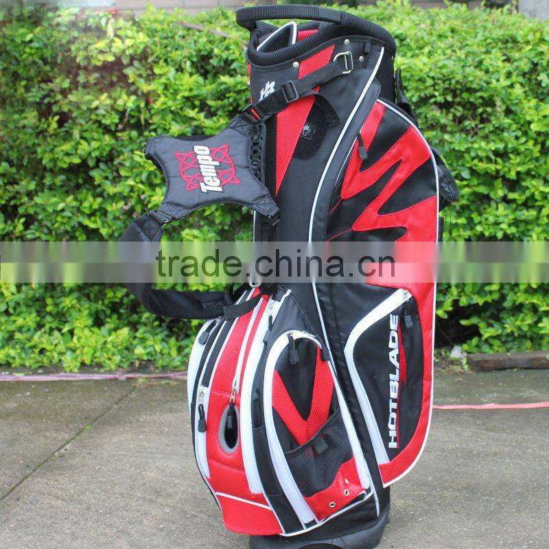 2015 cool design golf stand bag with cooler pocket