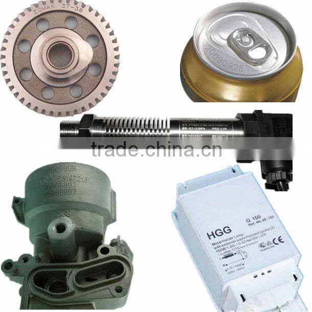 automatic inputting and outputing stainless steel rod / household utensils cabinet titanium laser marking machine