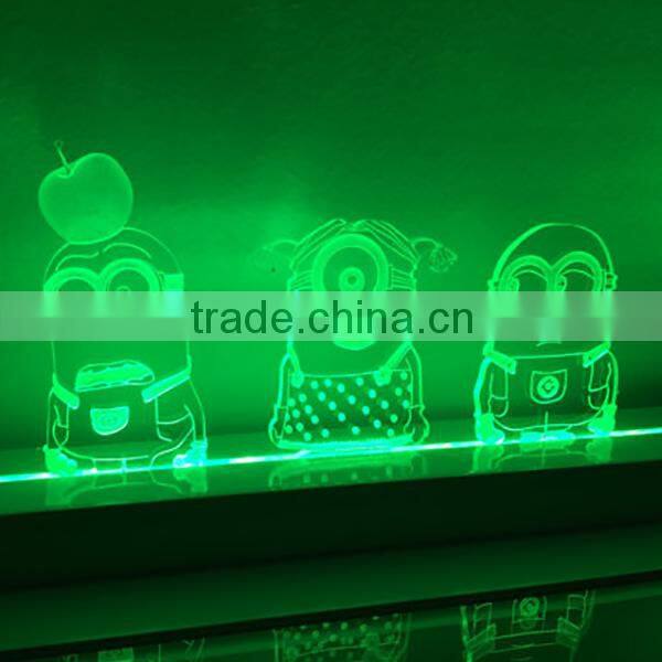 CUSTOM MAKING Personalized MINIONS SHAPE LED Acrylic Name Light