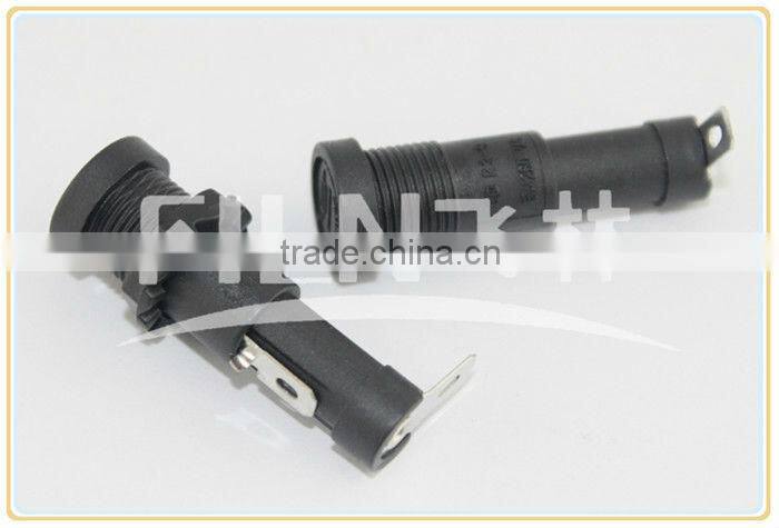 R3-9 small black bakelite fuse holder socket 10A 250VAC