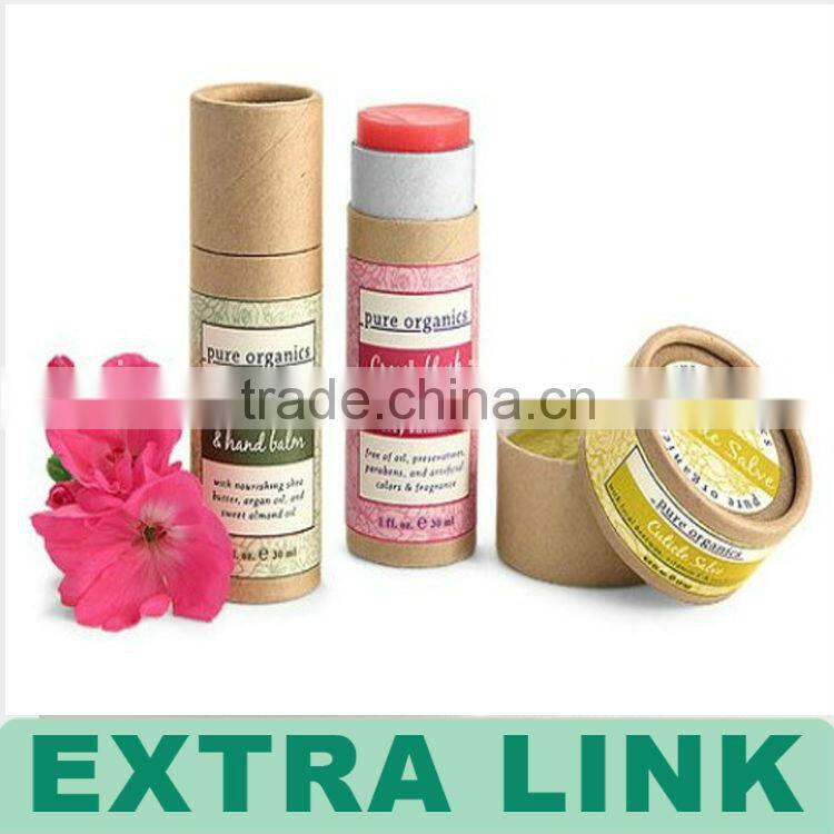 New Design Handmade Recycle Customized paper tube for lip balm