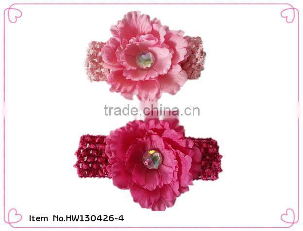 child soft stretch flower headbands accessories
