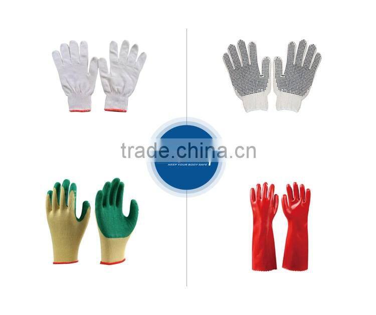 cotton liner welding leather gloves fully lining with EN 388