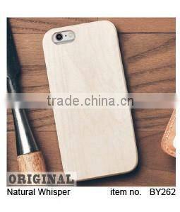 For iPhone 6s Real Bamboo Wood Flip Stand Case, Blank Hard Back Hand-made Wooden Covers for iPhone Wood Case