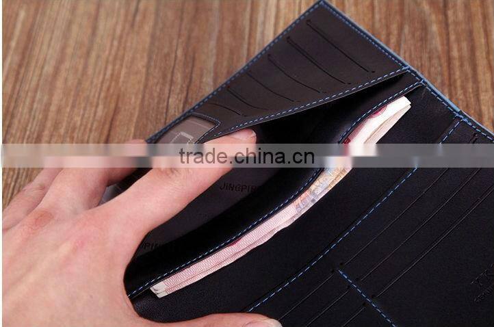Wholesale Men's PU Leather Purse Money Checkbook Wallet Card Clutch Bag Long