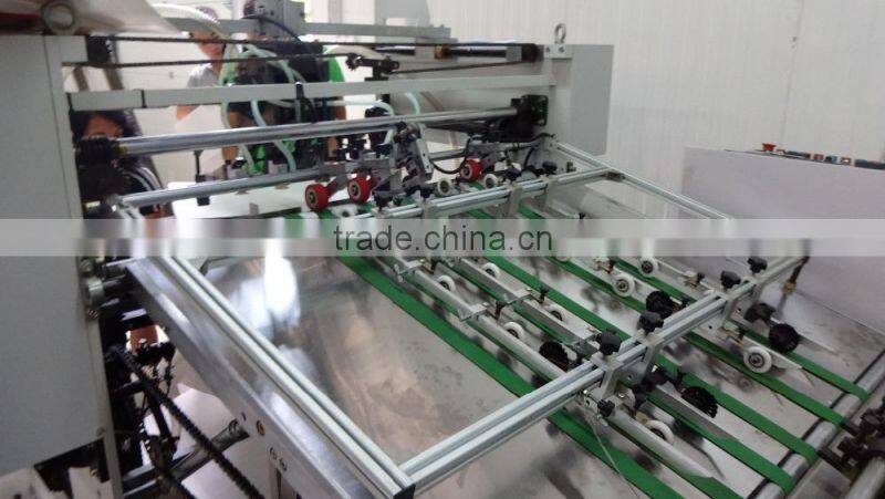 High speed food paper bag making machine