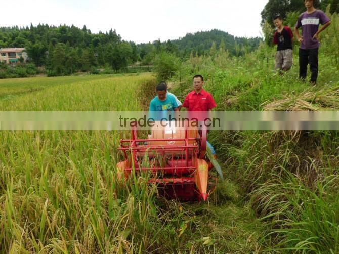 paddy mini combine harvester