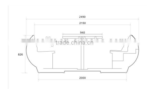 Can hold 10 persons for entertainment BBQ donut boat.leisure bbq boats