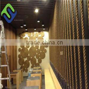 Natural color sisal 3 strand fiber rope free sample