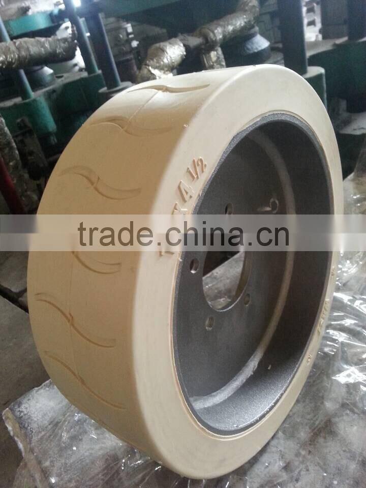 mec 8812 aerial work platform non-marking rubber tire wheel 14x4 1/2