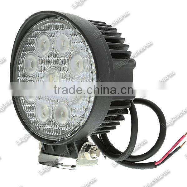 New 4" 27W 12V LED Work Light Off Road Flood Fog Light 6500K ATV Tractor Train Bus Boat Flood Beam for mini jeep 4x4