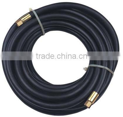 Flexible Rubber Nylon Reinforced Water Hose With Brass Connectors