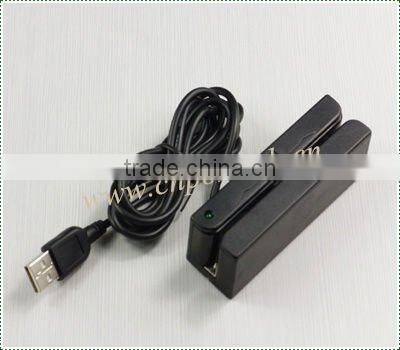 MSR100 2014 Hot sale 3 truck usb magnetic head card reader for access control card